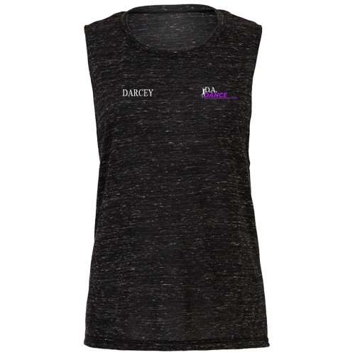 Ladies Flowy Scoop Muscle Tank Top